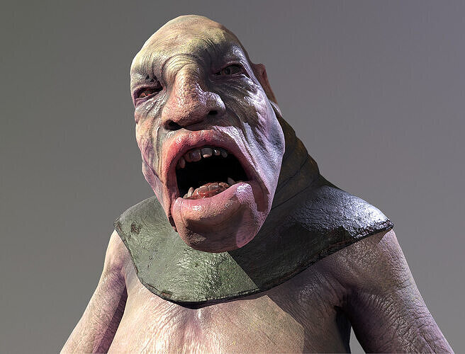 Troll 8 game ready character Low-poly 3D model