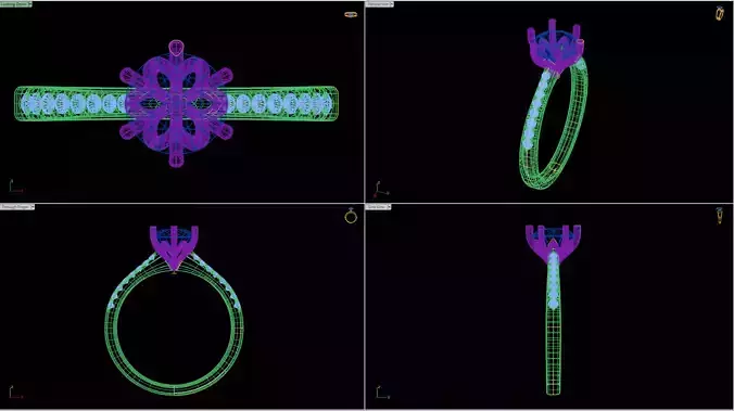 Round Cut Engagement Ring 