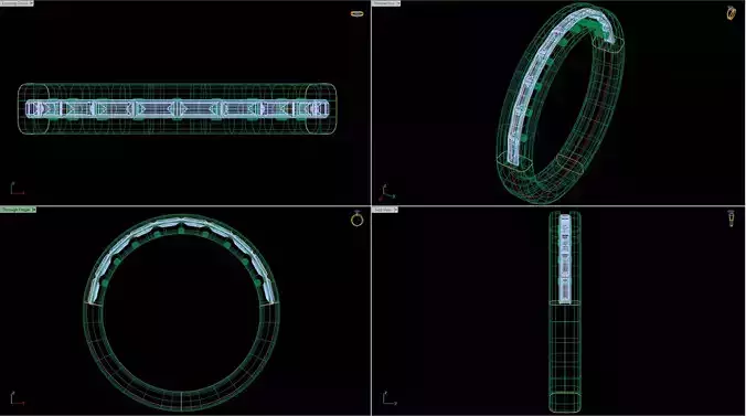 Baguette Cut Diamond Band 
