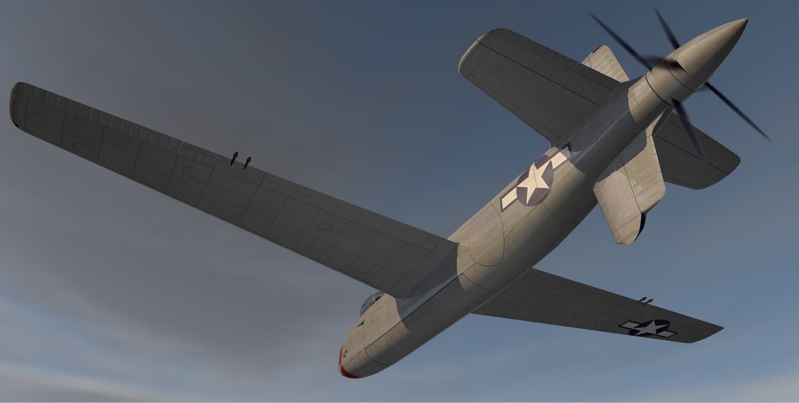 Douglas XB-42 Mixmaster 3D model_12