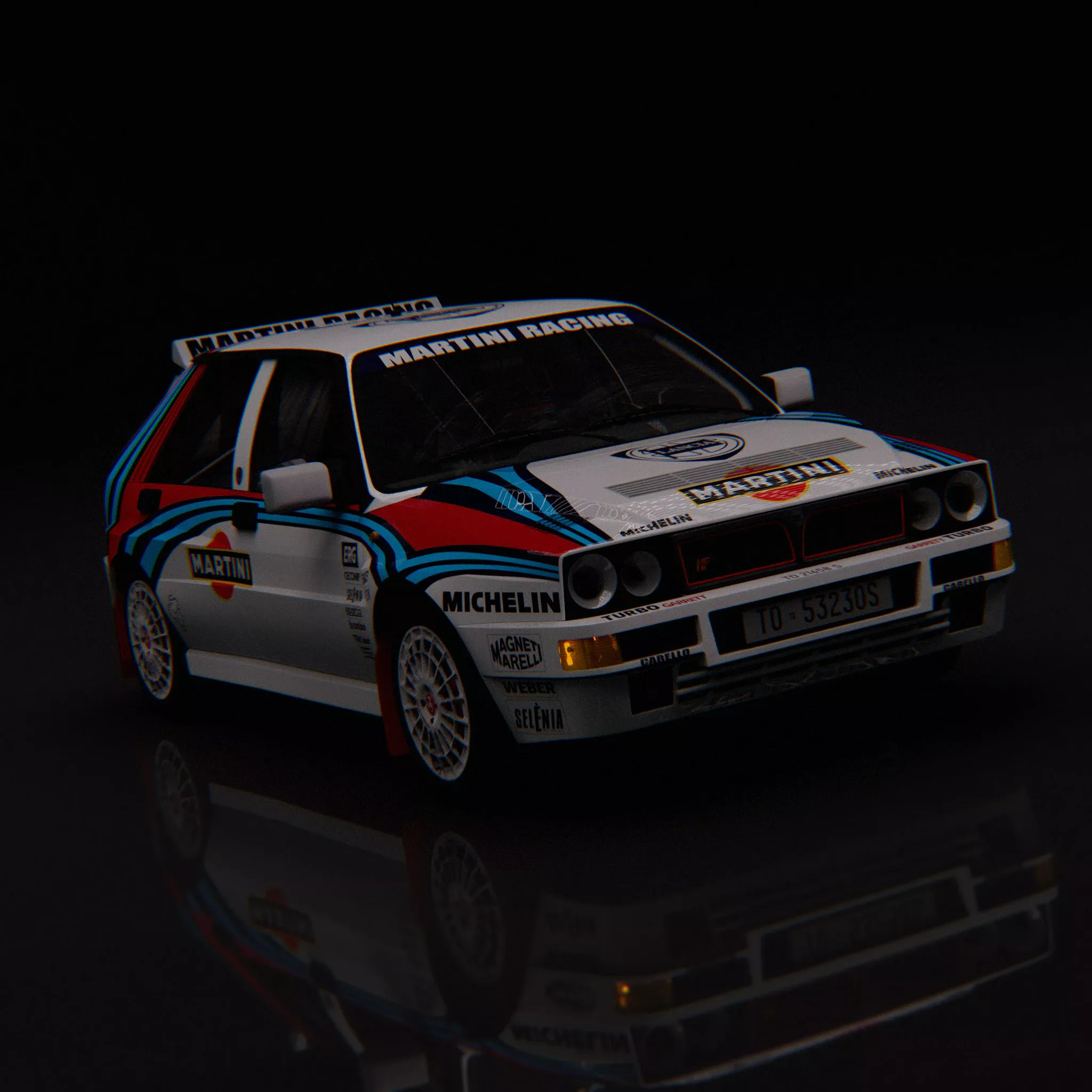 Lancia Delta HF Integrale Martini Edition 3D model