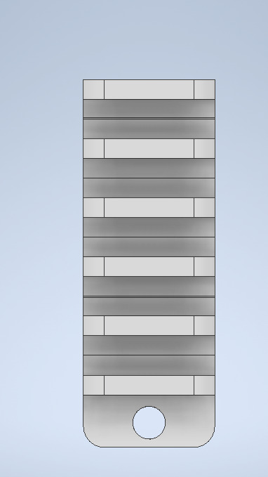 Multi cord organizer 3D print model_3