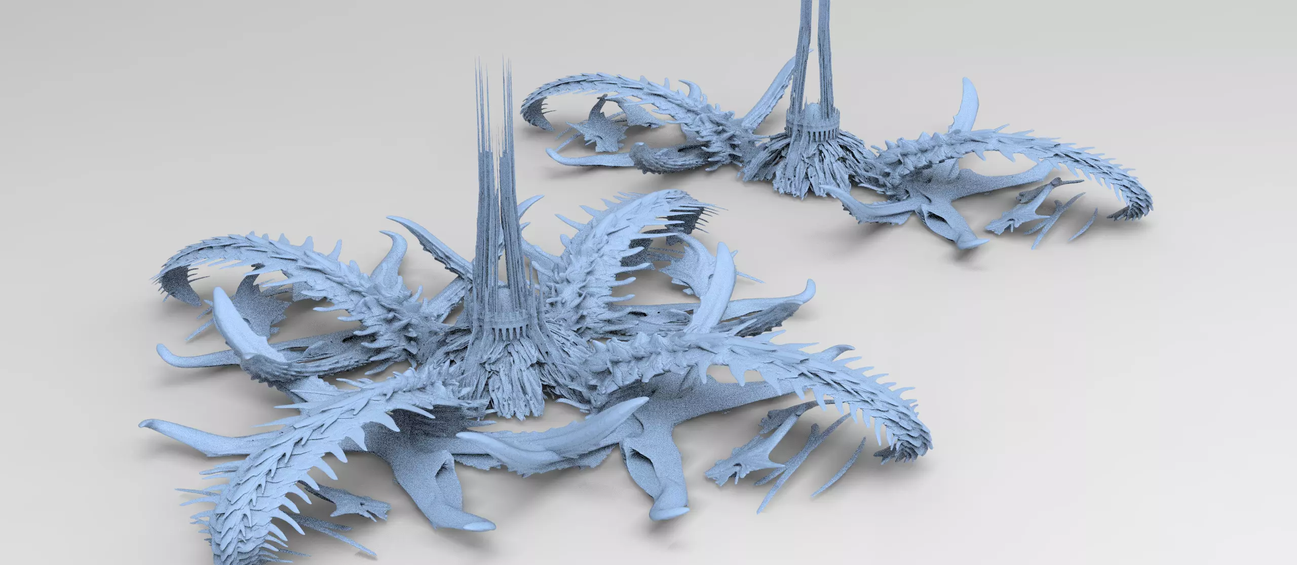 Kraken Under Ocean Temple floor 2 designs 3D model
