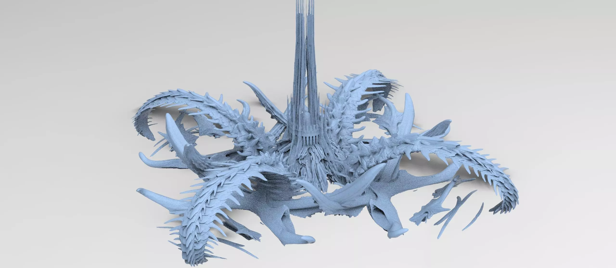 Kraken Under Ocean Temple floor design claws 3D model