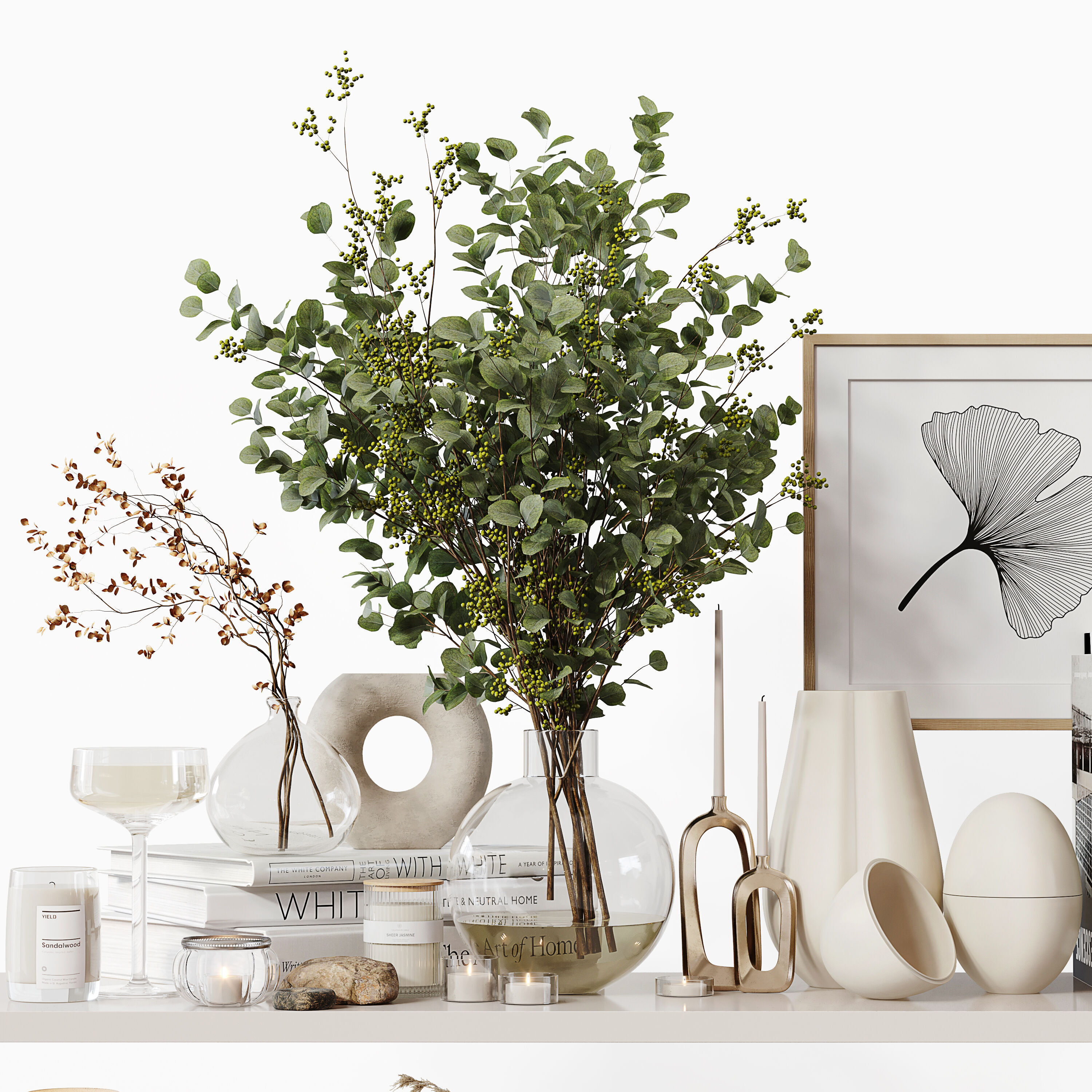 Decorative Set 247 Low-poly 3D model_3