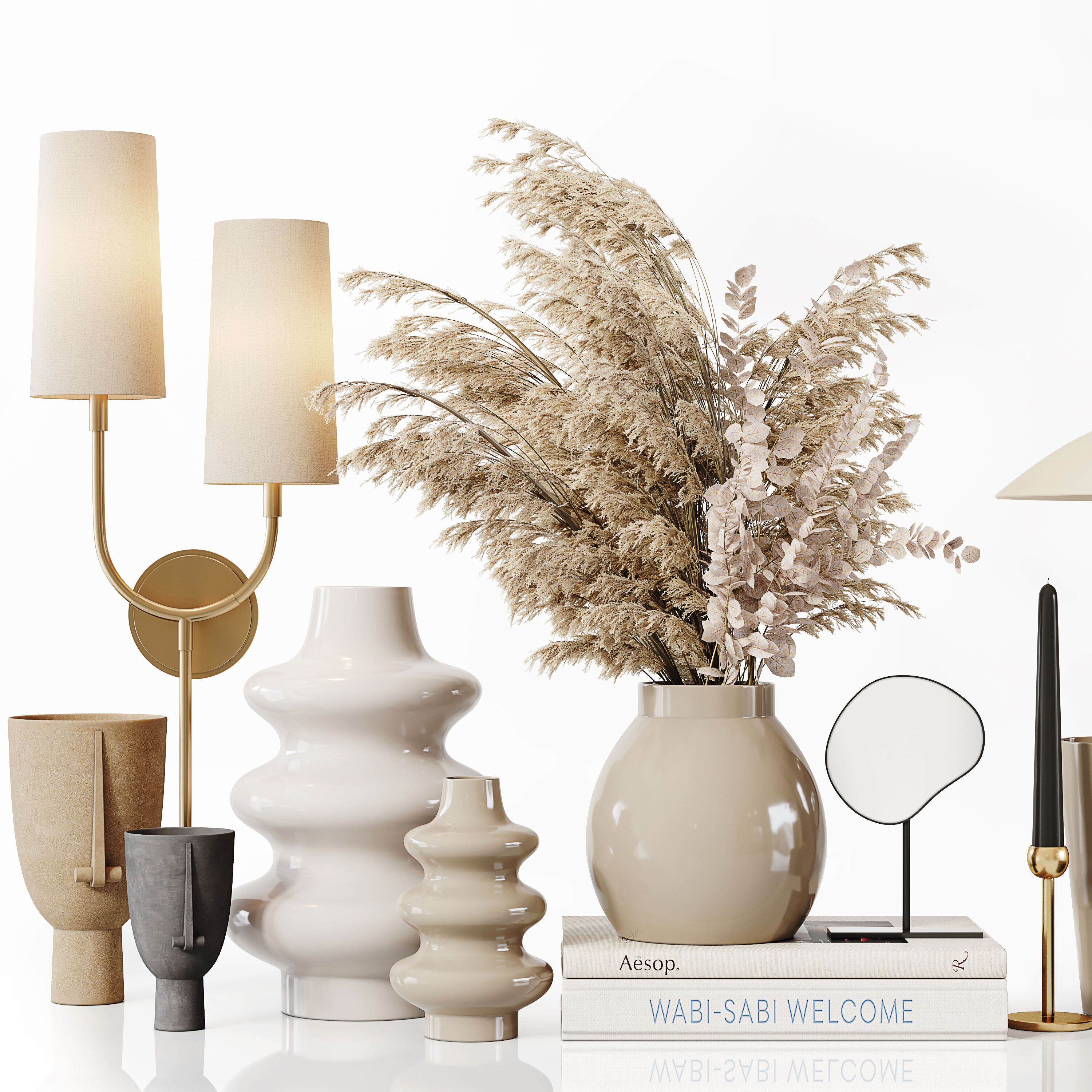 Decorative Set 247 Low-poly 3D model_2