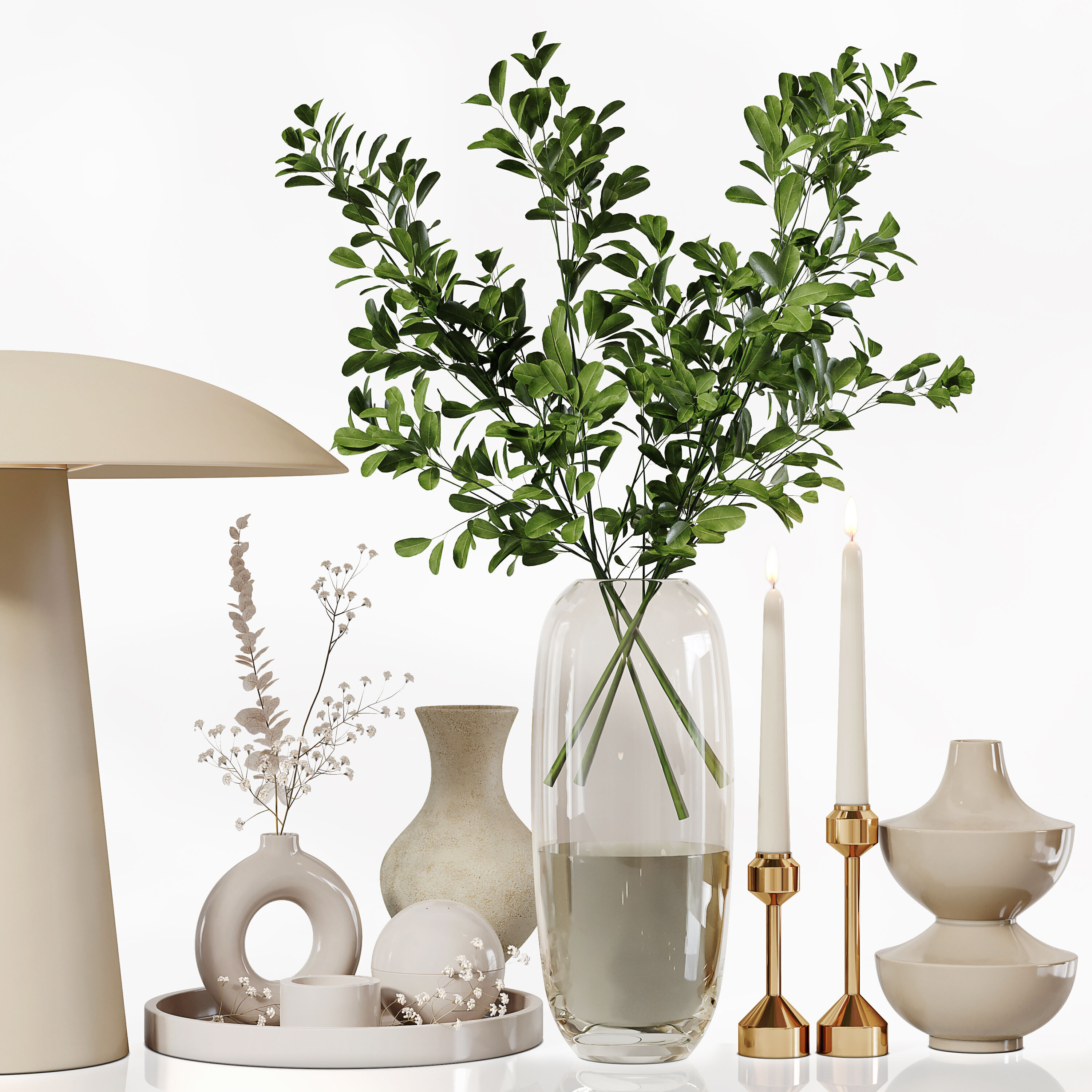 Decorative Set 247 Low-poly 3D model_1