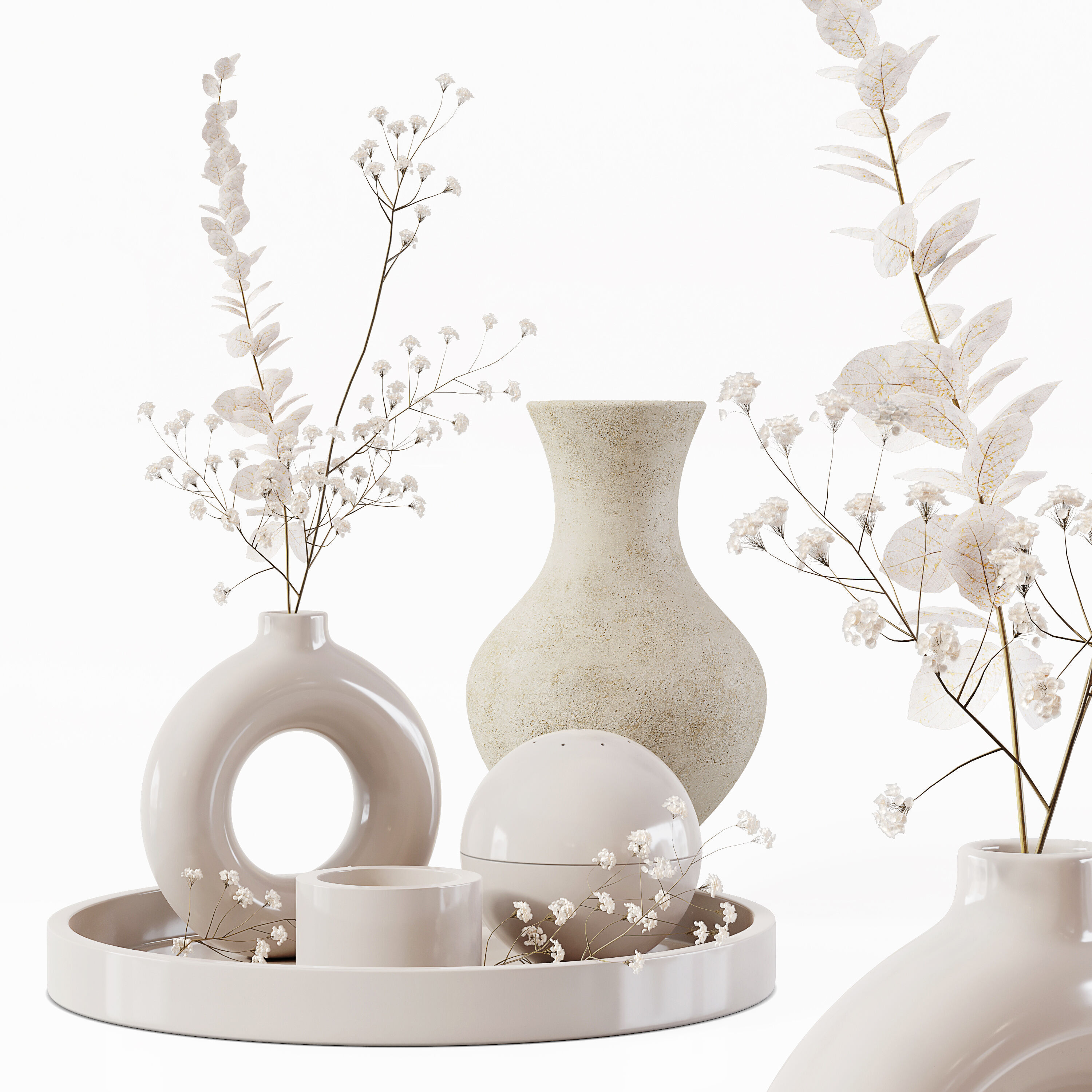 Decorative Set 247 Low-poly 3D model_5