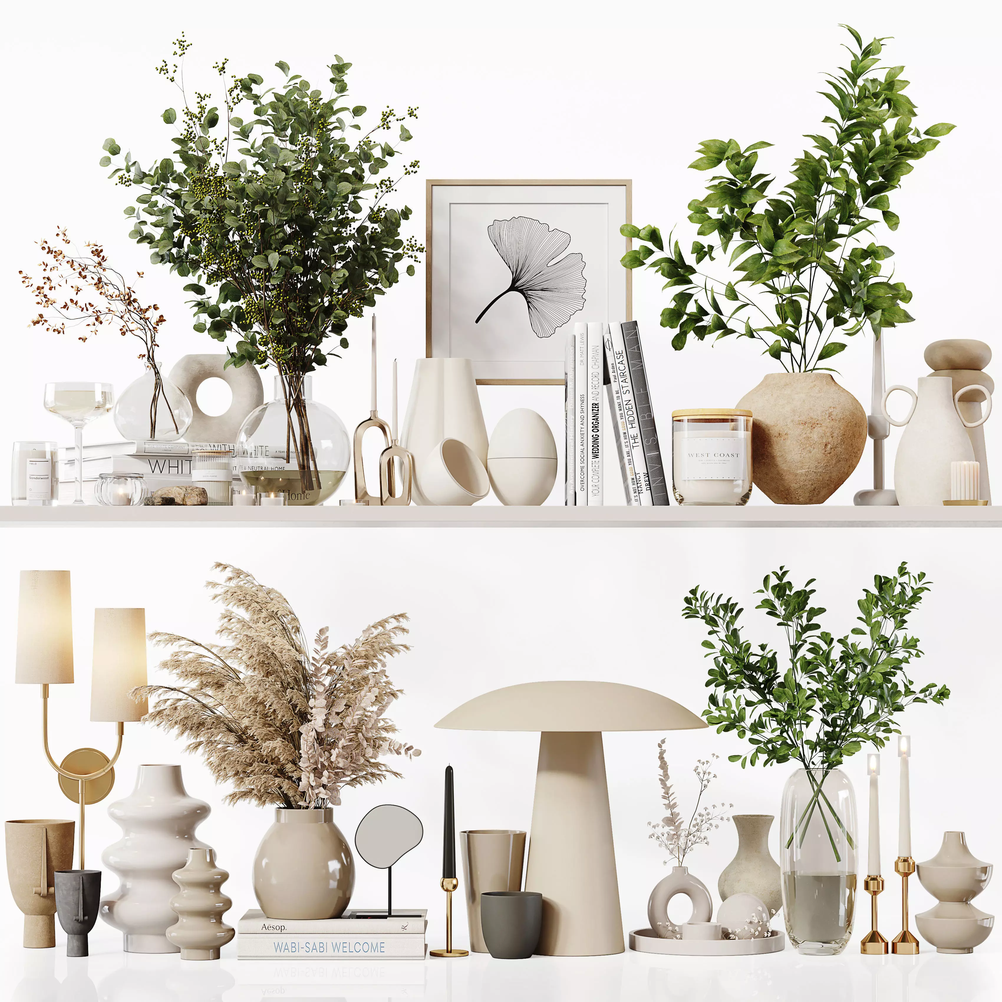 Decorative Set 247 Low-poly 3D model_0