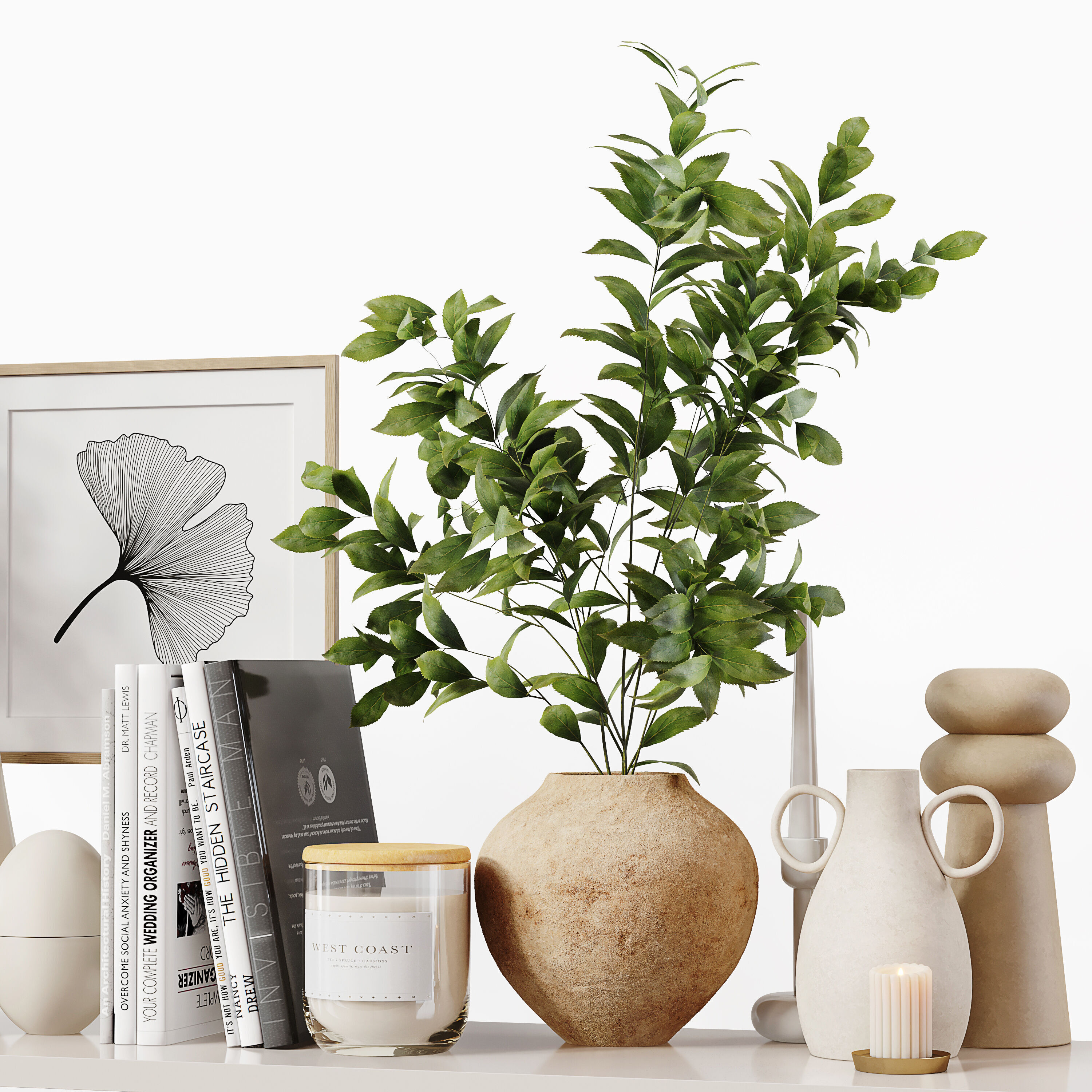 Decorative Set 247 Low-poly 3D model_4