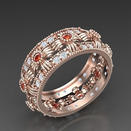 Mens Diamond Rings 3MR029 3D print model