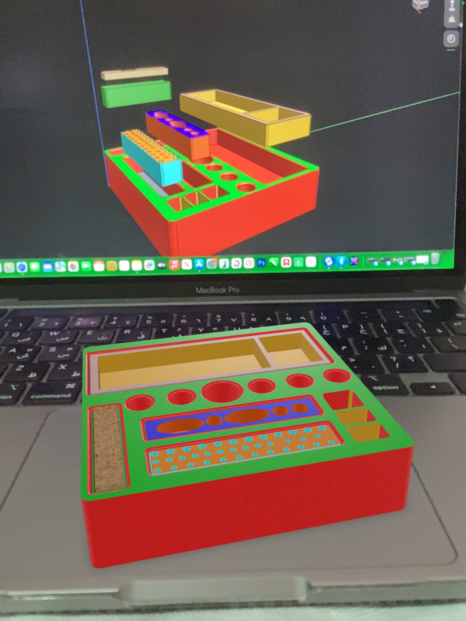 Dental Holder Pro All in One Organizer for Drills Files Liquids 3D print model_5
