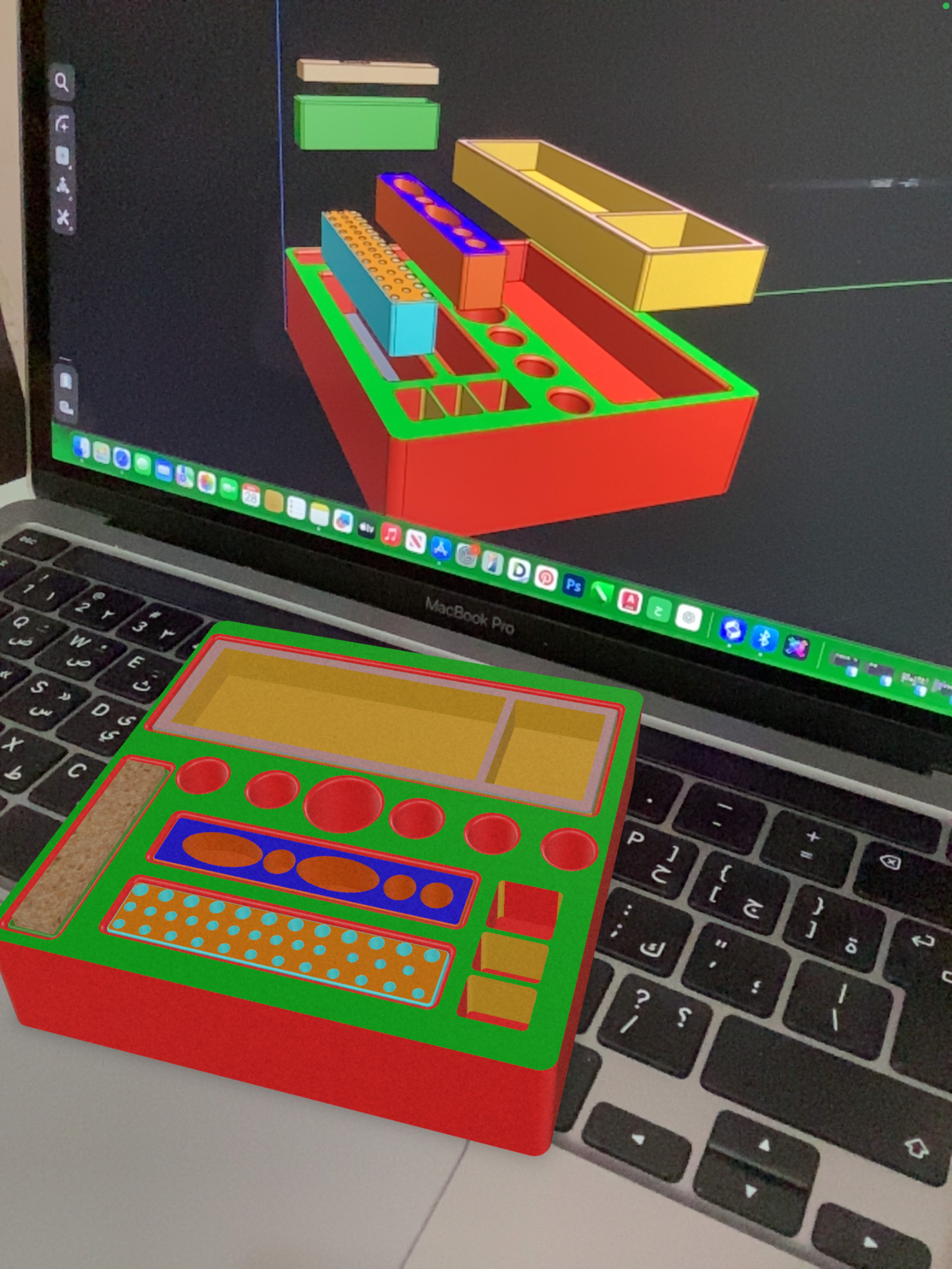 Dental Holder Pro All in One Organizer for Drills Files Liquids 3D print model_6