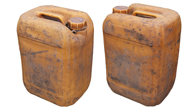 Plastic canister Low-poly 3D model