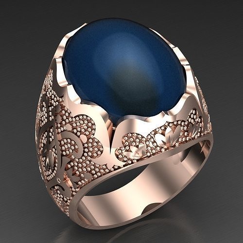 Mens Diamond Rings 3MR019 3D print model
