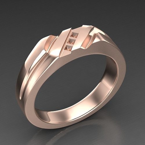Mens Diamond Rings 3MR014 3D print model