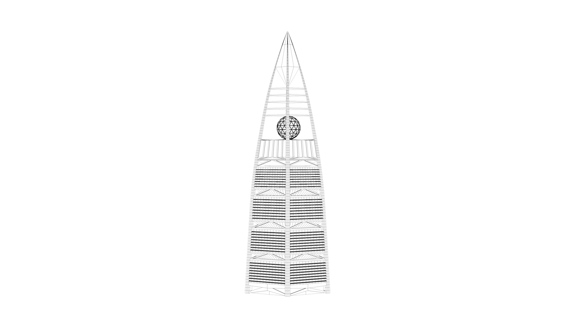 Al Faisaliah Tower 3D model_9
