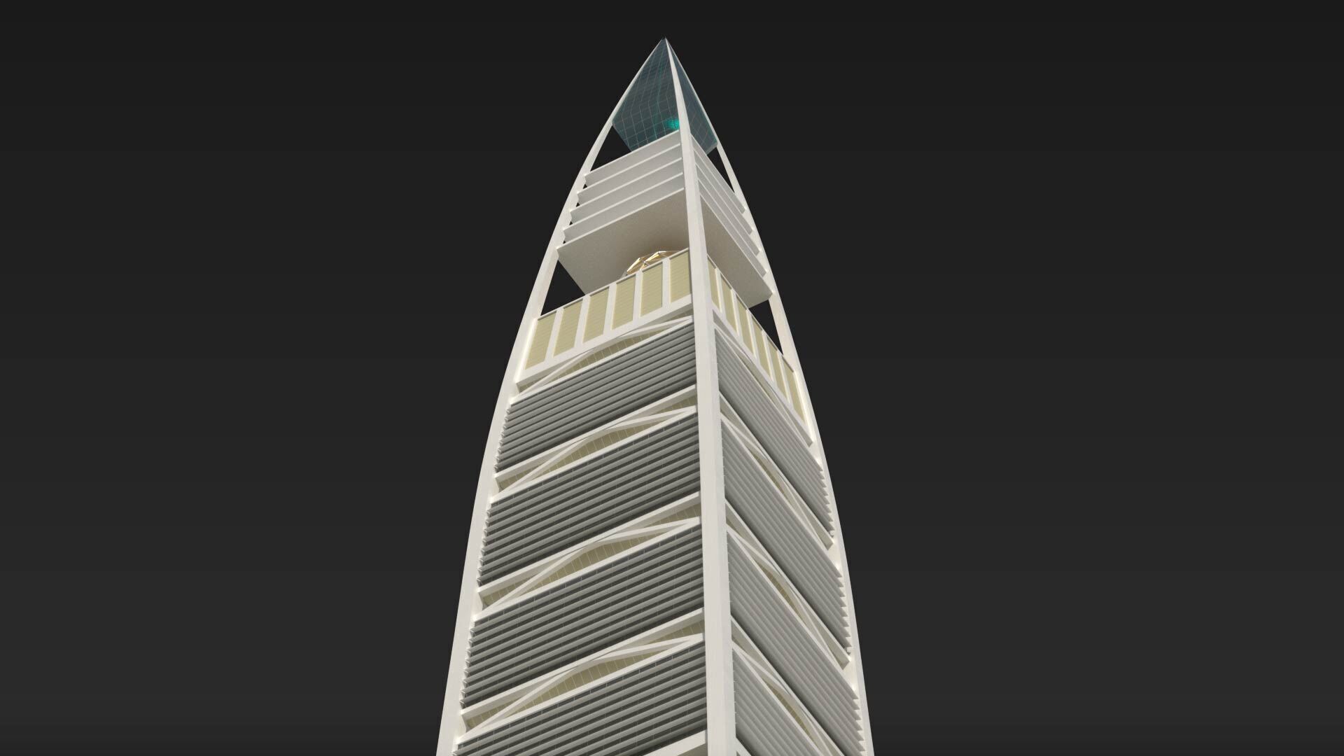 Al Faisaliah Tower 3D model_5