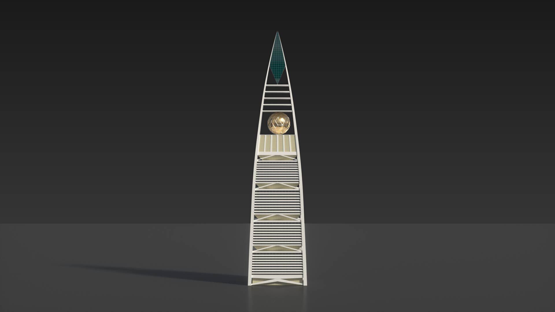 Al Faisaliah Tower 3D model_6