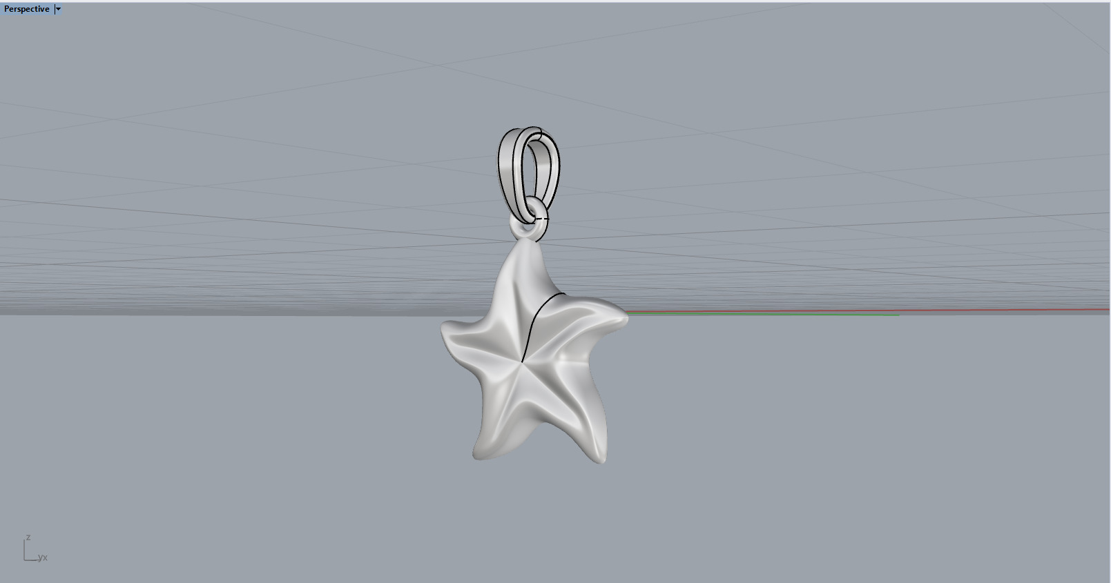 Starfish pendant model  1064 3D print model_8
