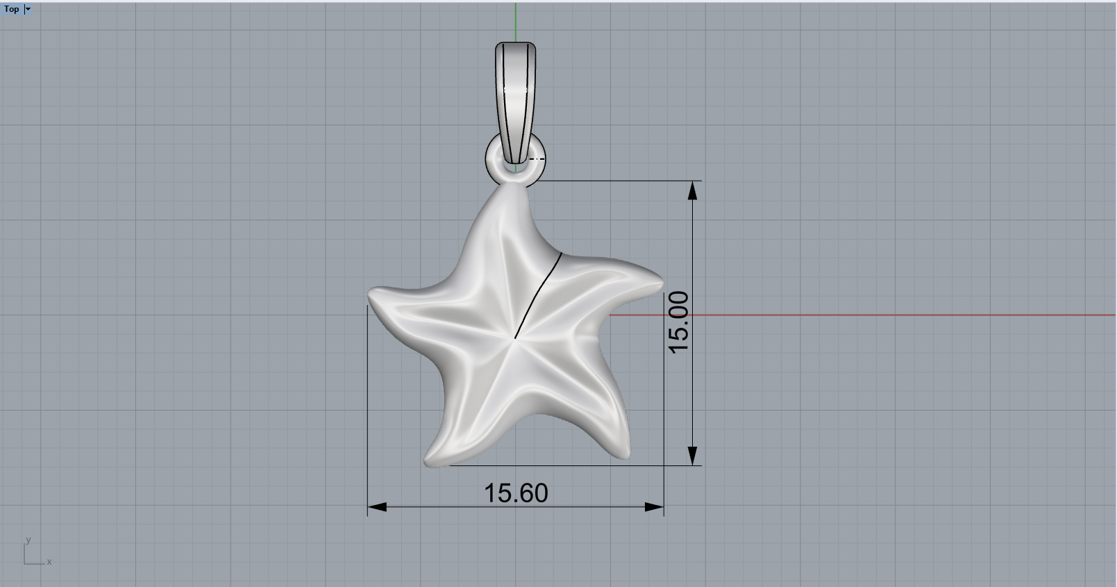 Starfish pendant model  1064 3D print model_5