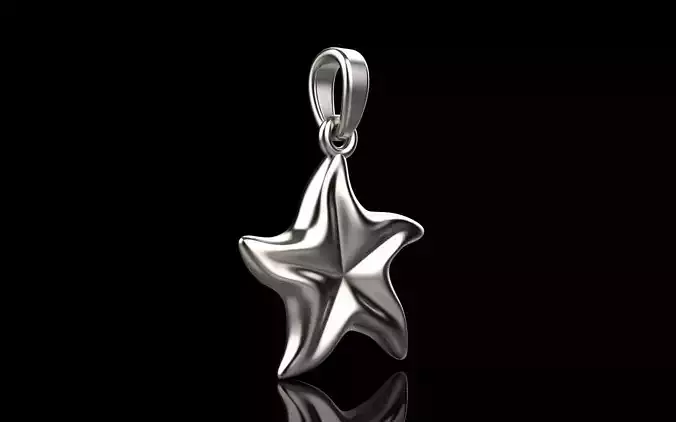 Starfish pendant model  1064 3D print model