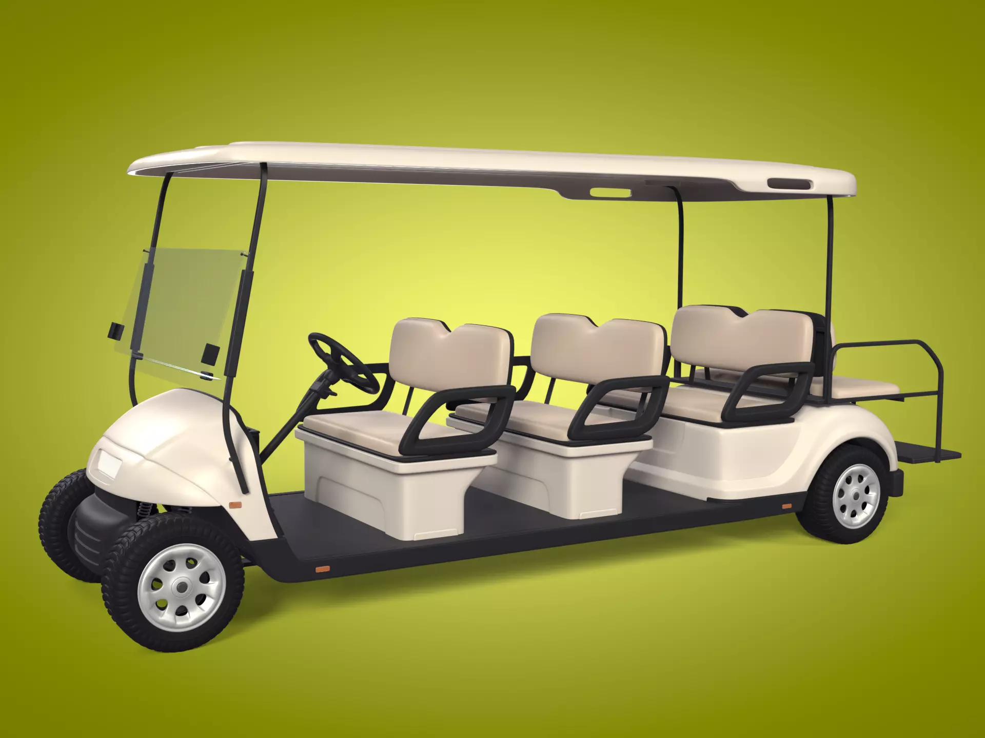 Generic Large Golf Cart - Electric Sport Vehicle - Club Car 3D model