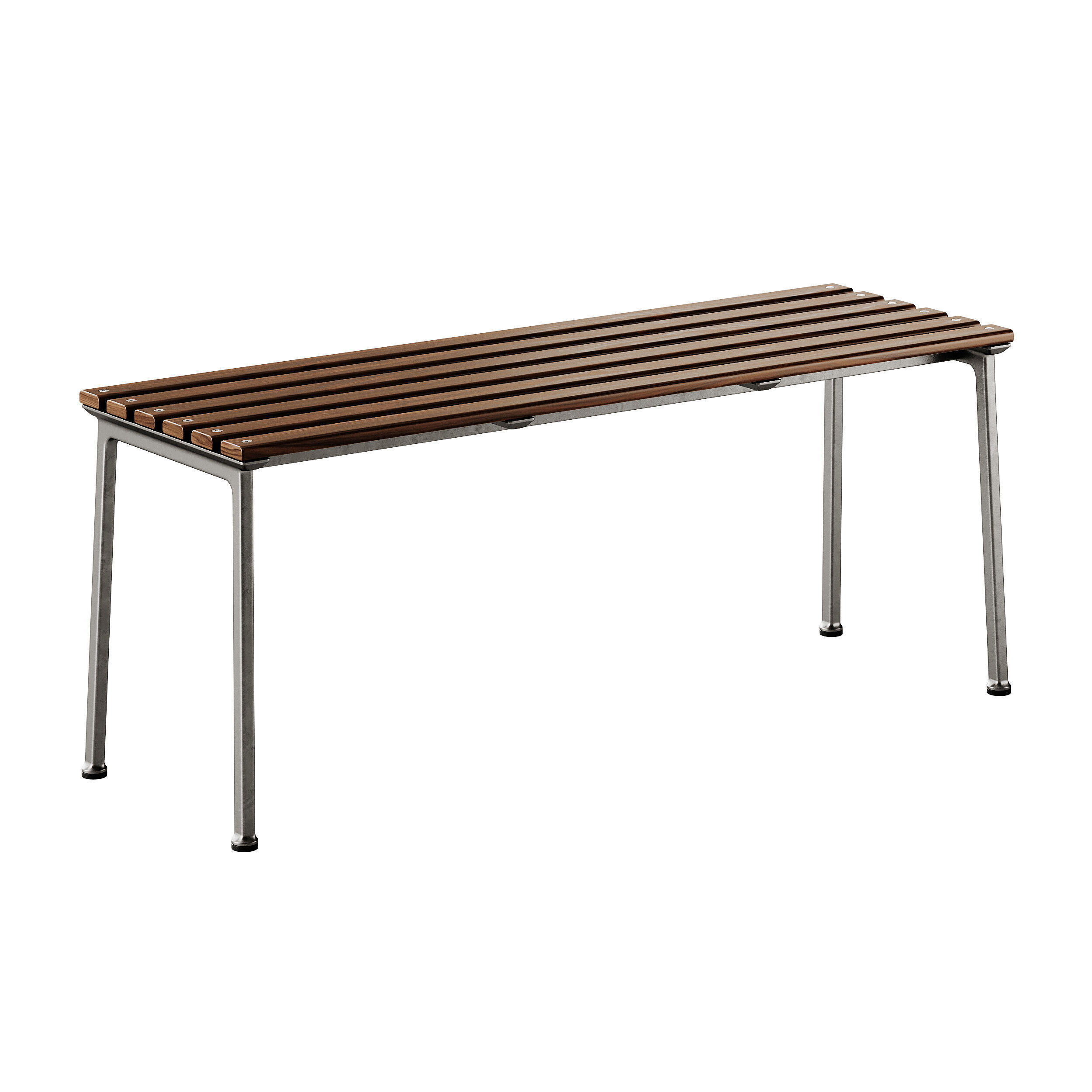 Traverse Garden Table and Bench by Hay 3D model_1