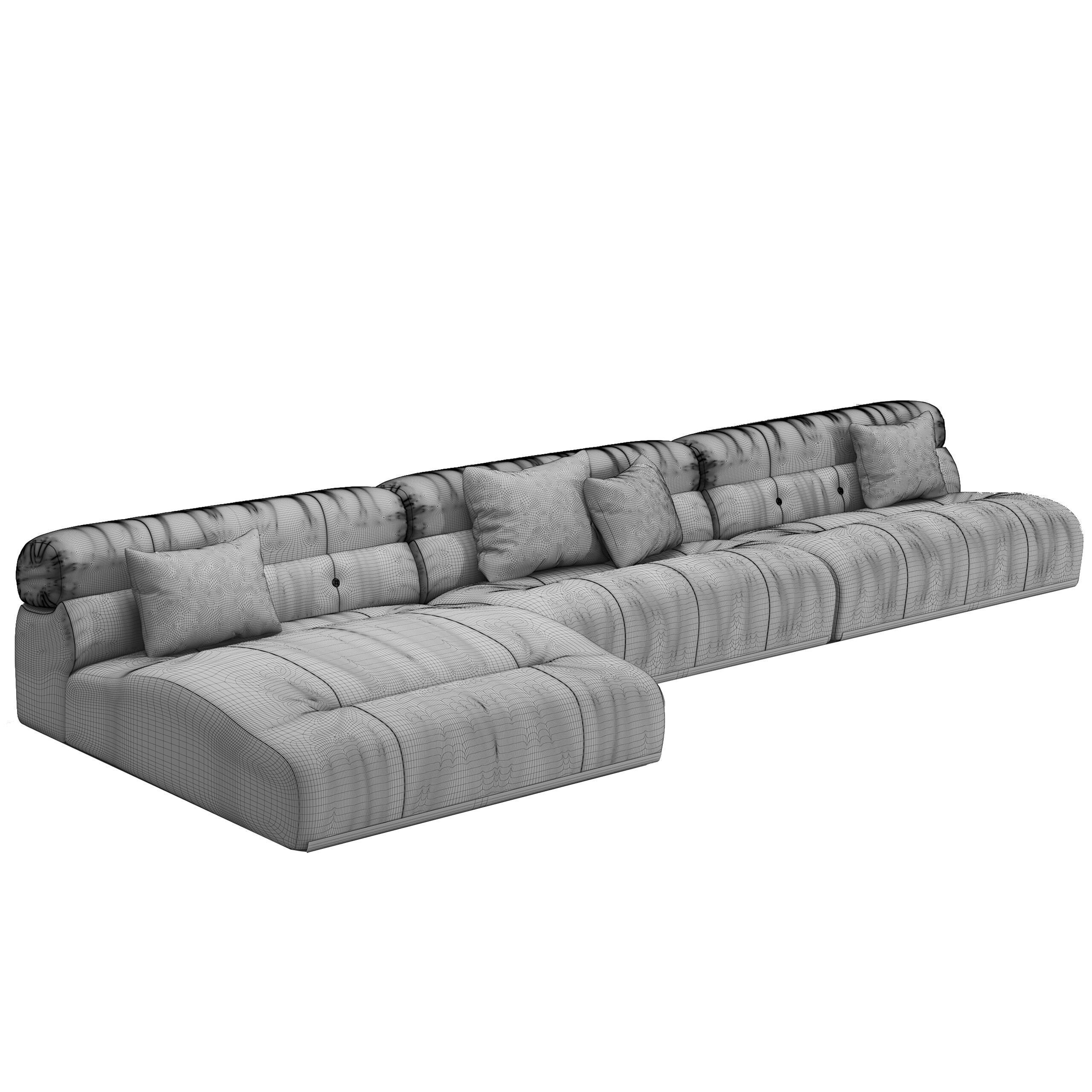 Coupe modular sofa by Minotti 3D model_6