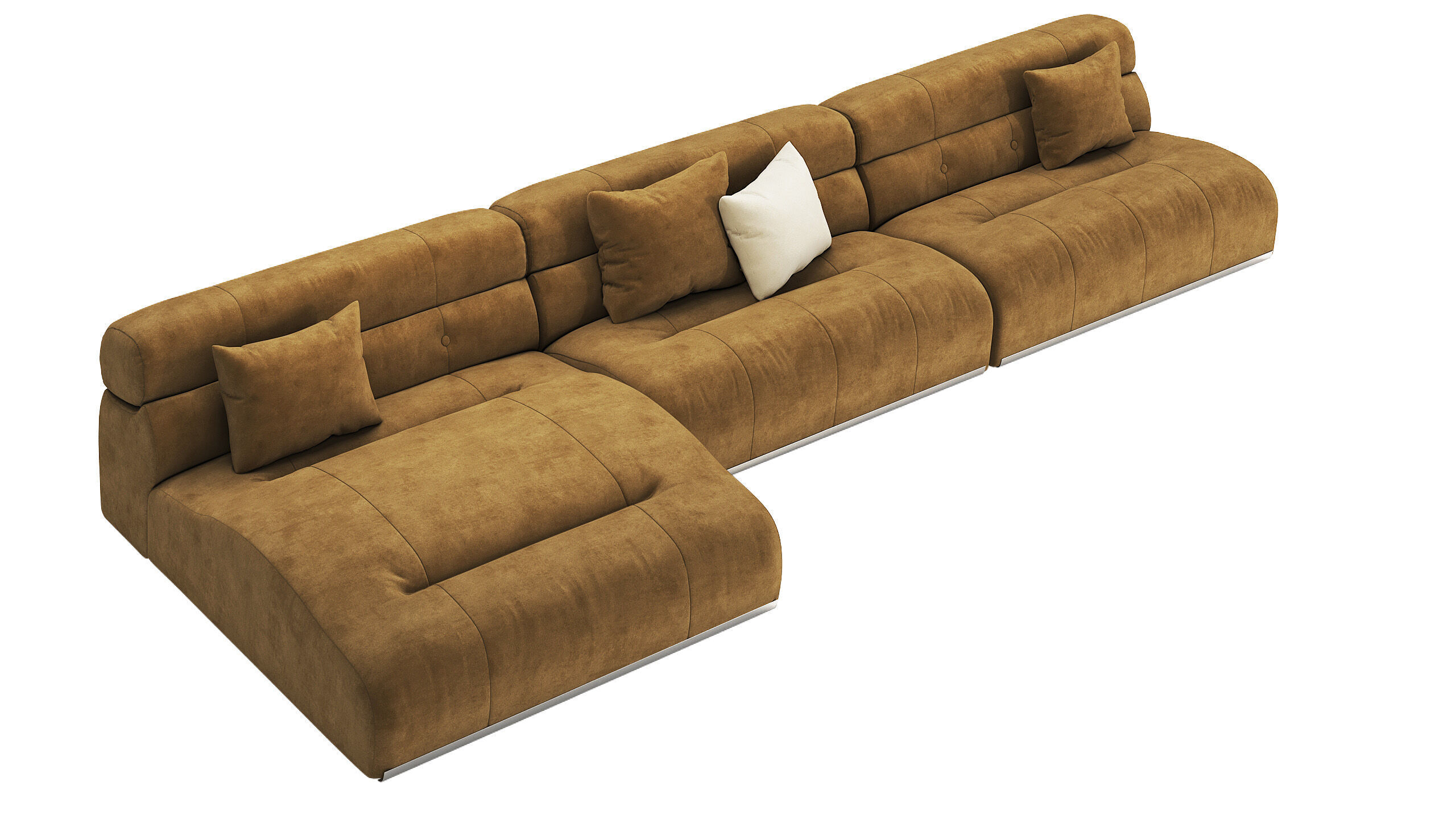 Coupe modular sofa by Minotti 3D model_2