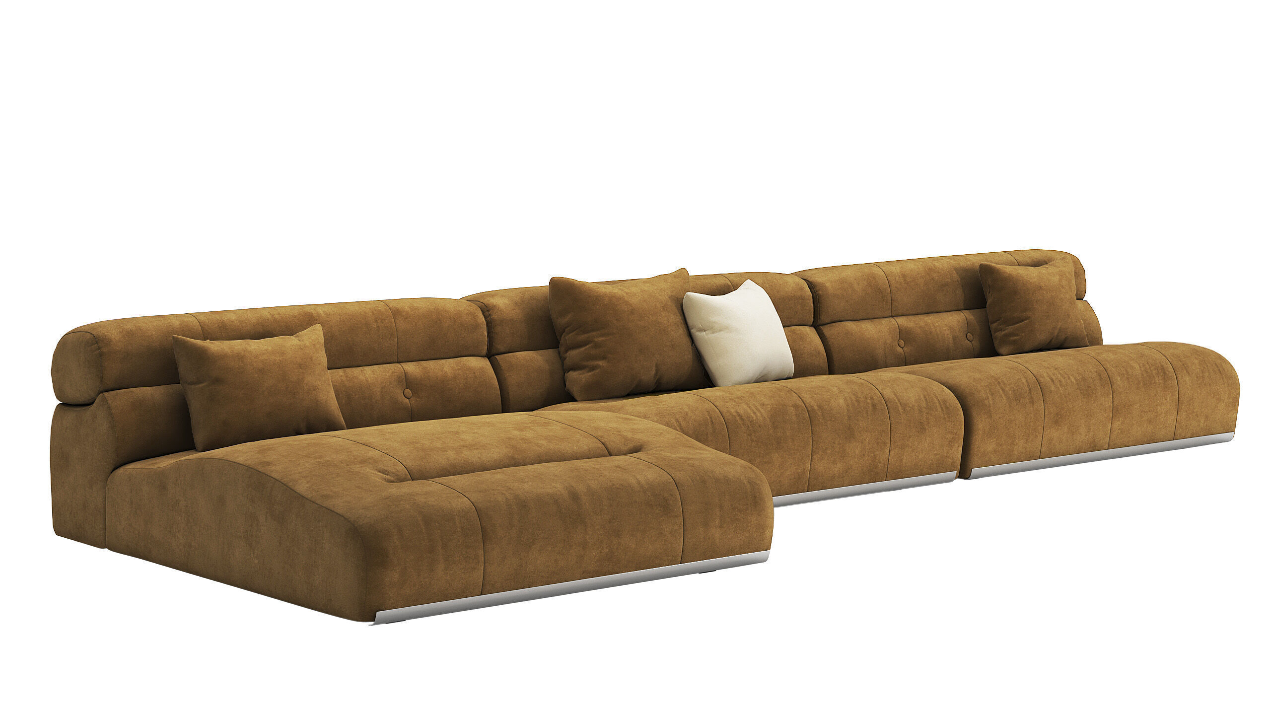 Coupe modular sofa by Minotti 3D model_4
