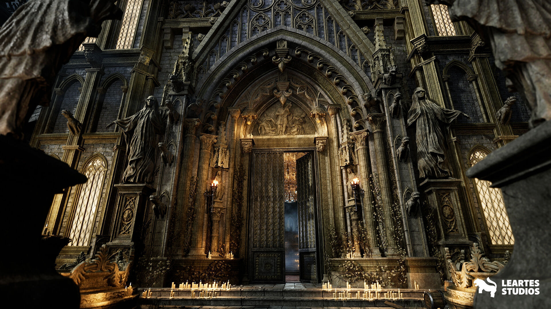 Fantasy Castle Environment Low-poly 3D model_4