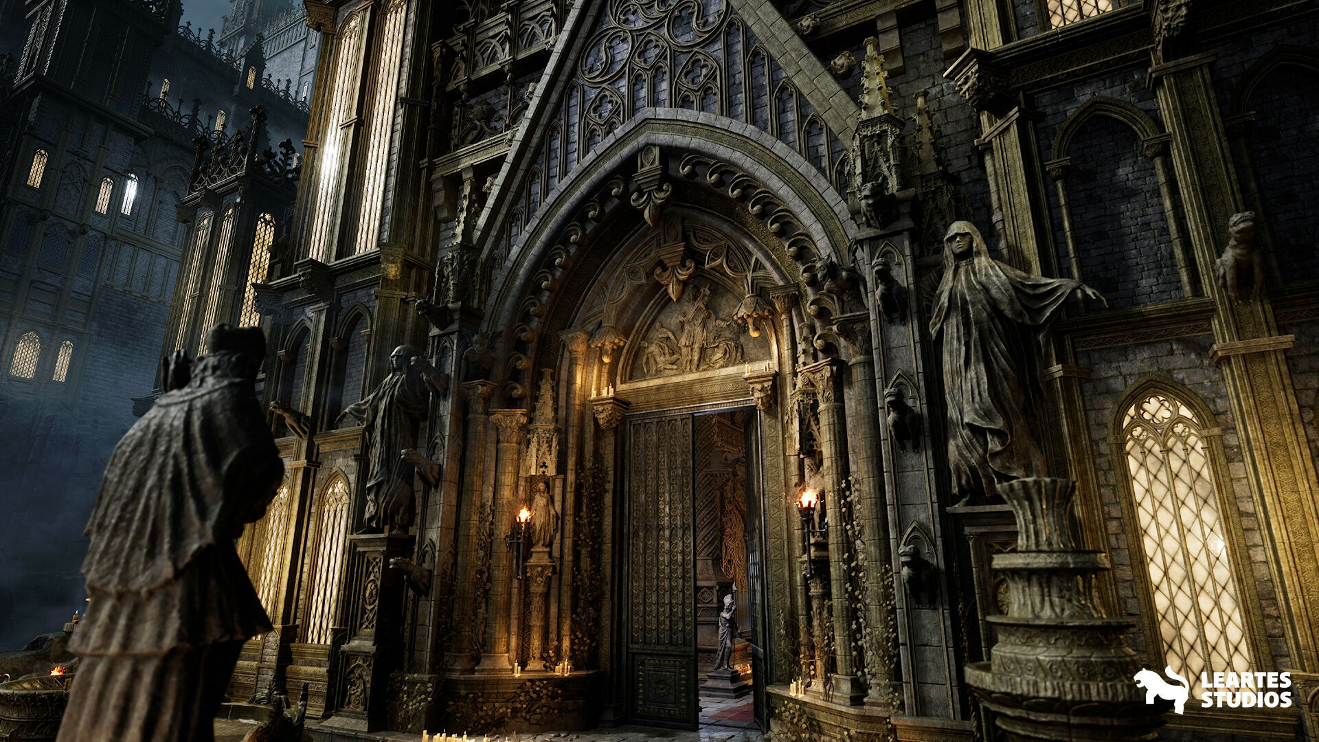 Fantasy Castle Environment Low-poly 3D model_3