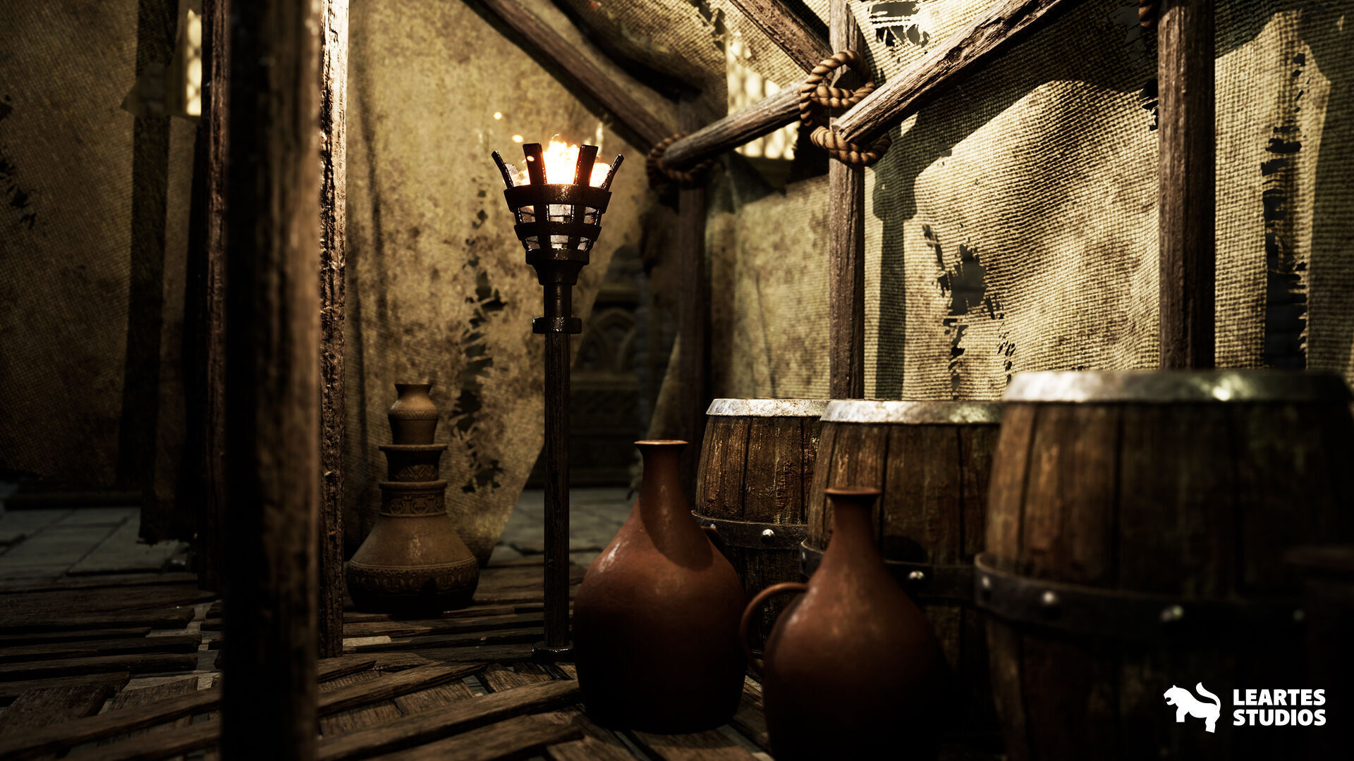 Fantasy Castle Environment Low-poly 3D model_8