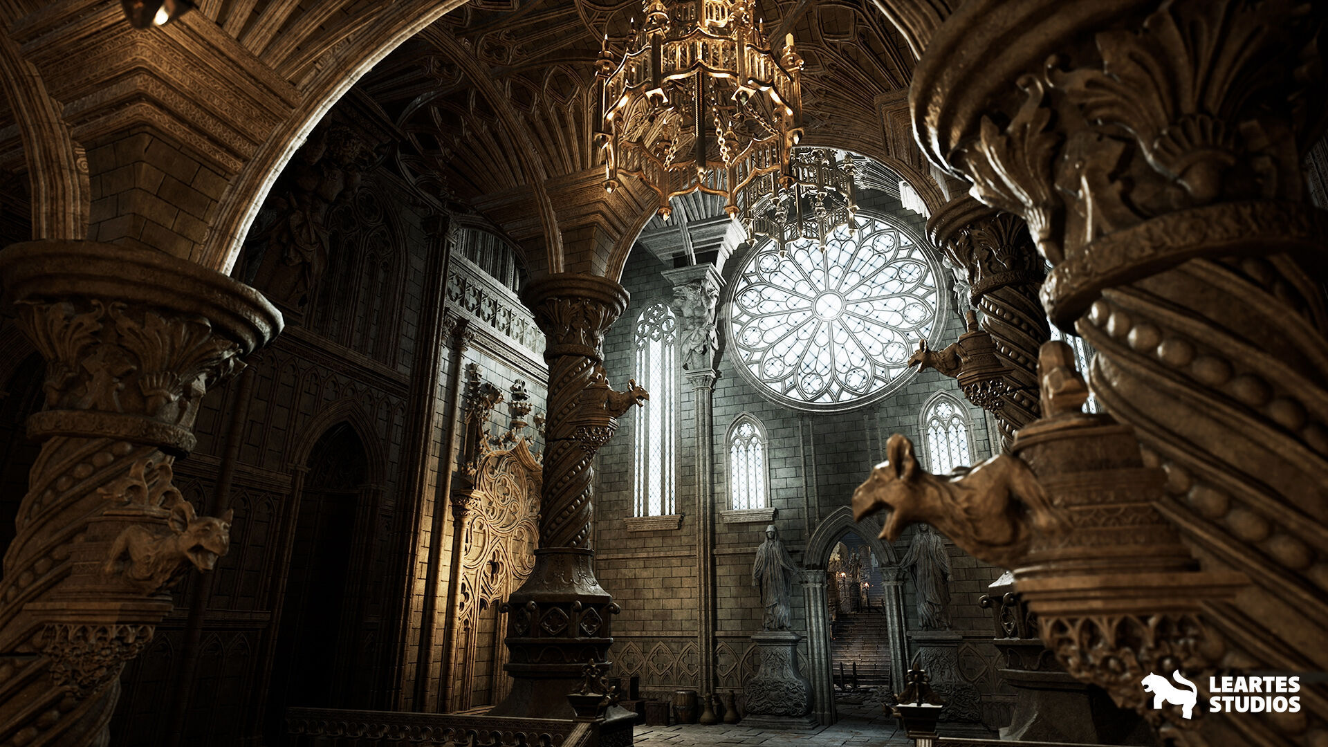 Fantasy Castle Environment Low-poly 3D model_9