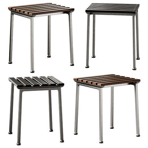 Traverse Garden Stool by Hay 3D model