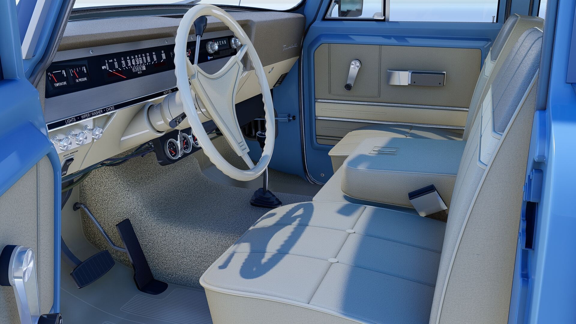 1972 International Harvester Travelall Off Road 3D model_22