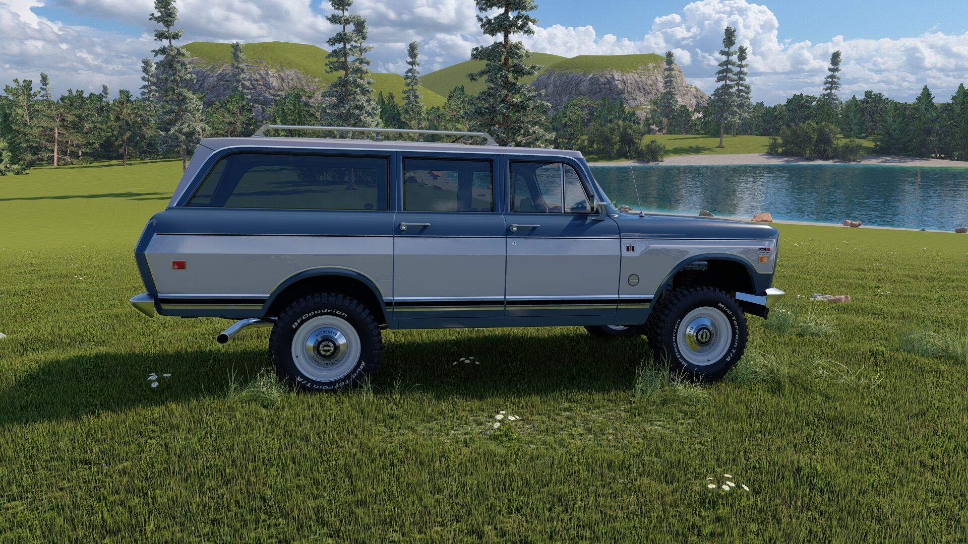 1972 International Harvester Travelall Off Road 3D model_65