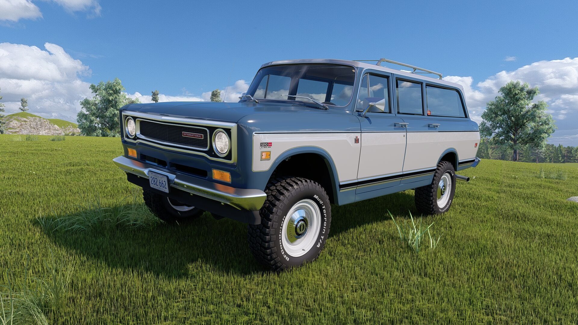 1972 International Harvester Travelall Off Road 3D model_67