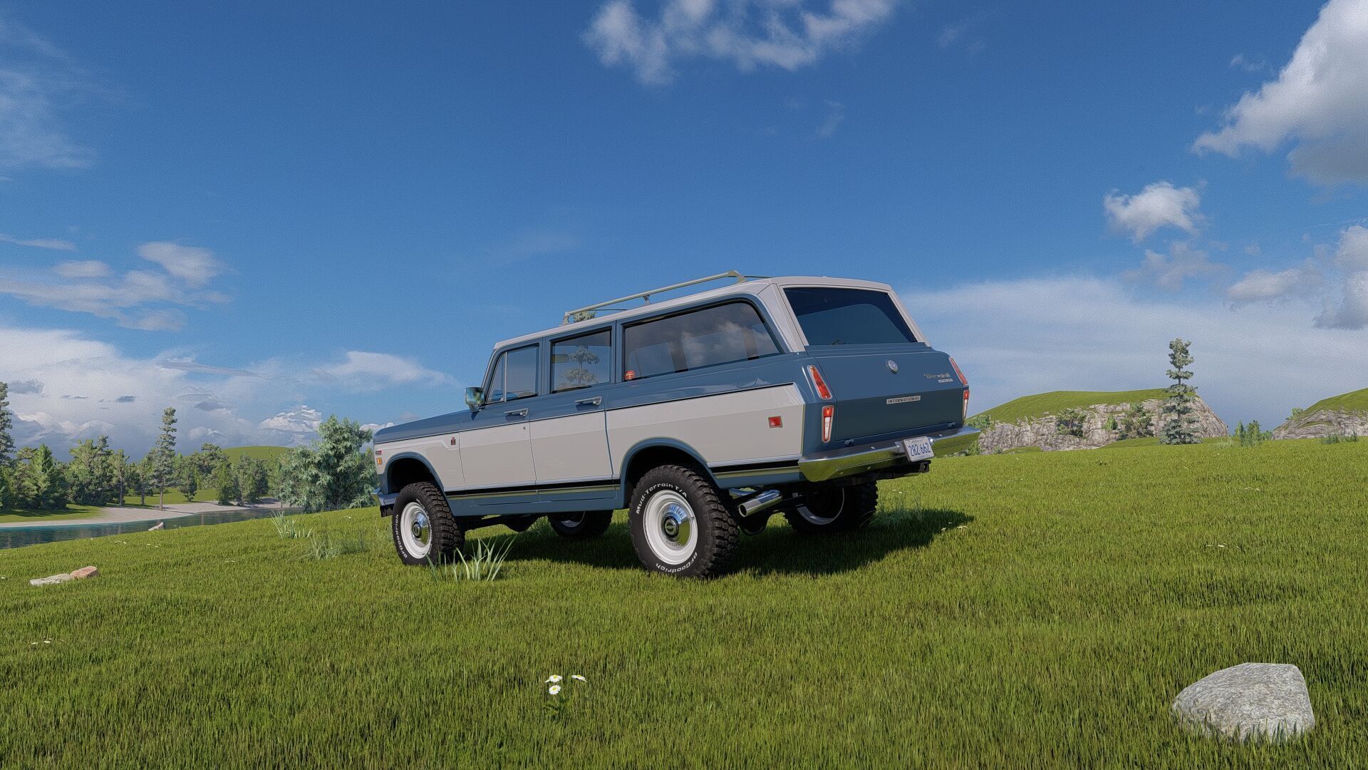 1972 International Harvester Travelall Off Road 3D model_62
