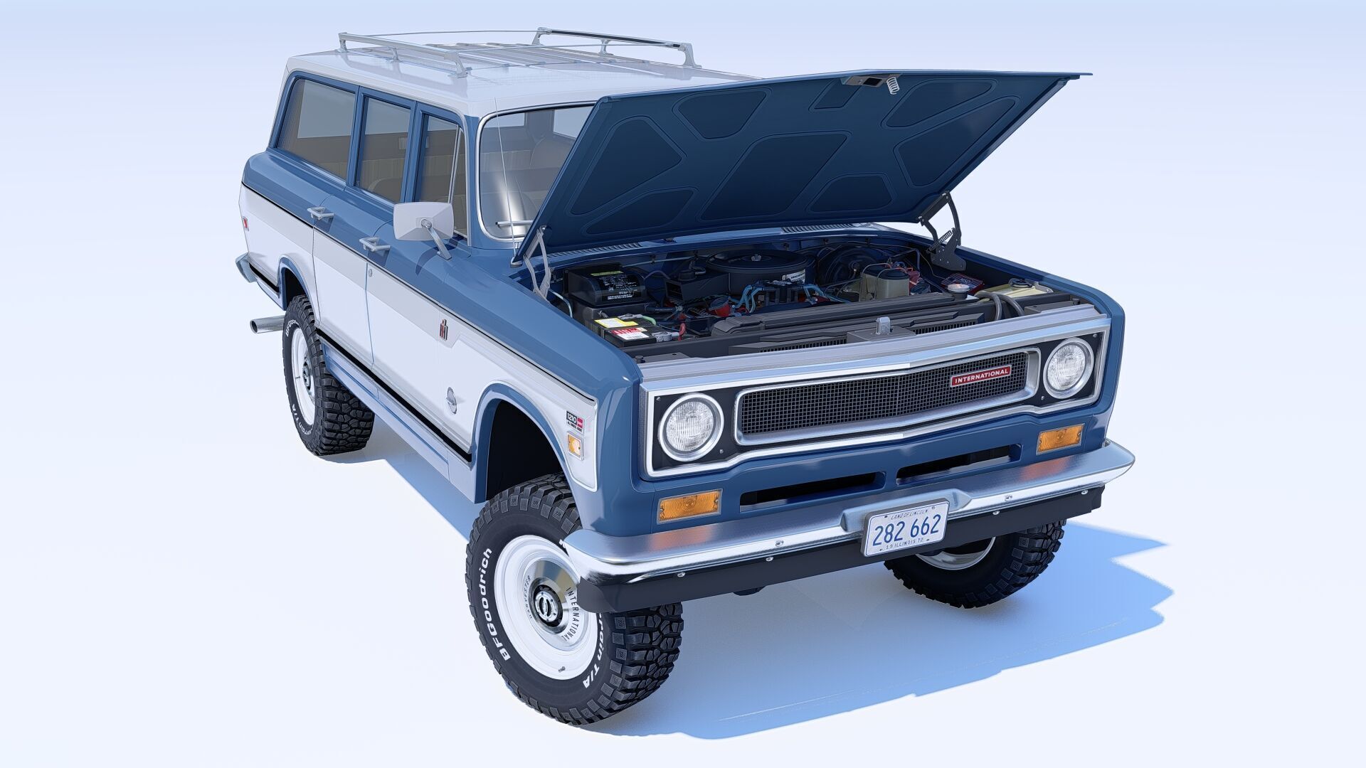 1972 International Harvester Travelall Off Road 3D model_17