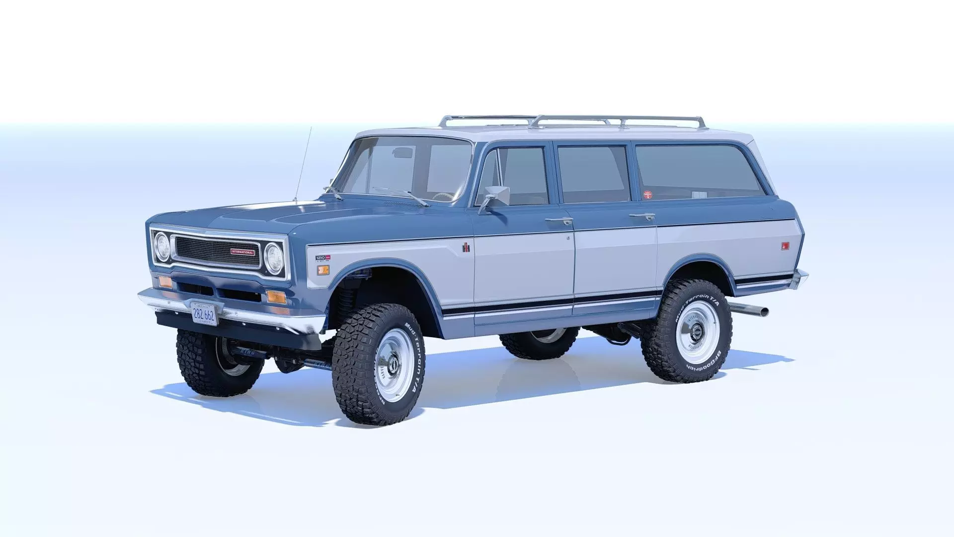 1972 International Harvester Travelall Off Road 3D model_0