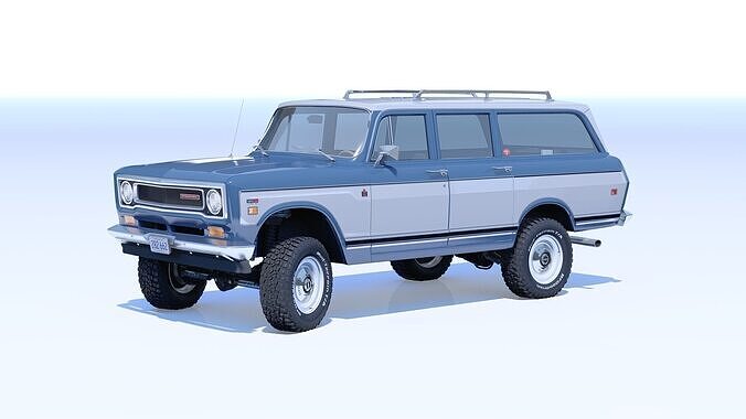 1972 International Harvester Travelall Off Road 3D model