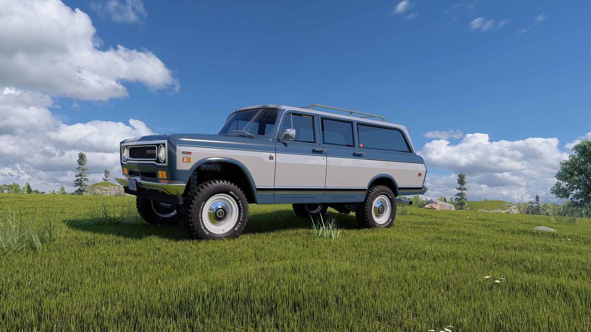 1972 International Harvester Travelall Off Road 3D model_71
