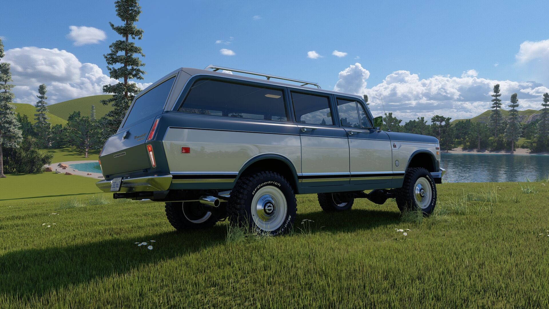 1972 International Harvester Travelall Off Road 3D model_70