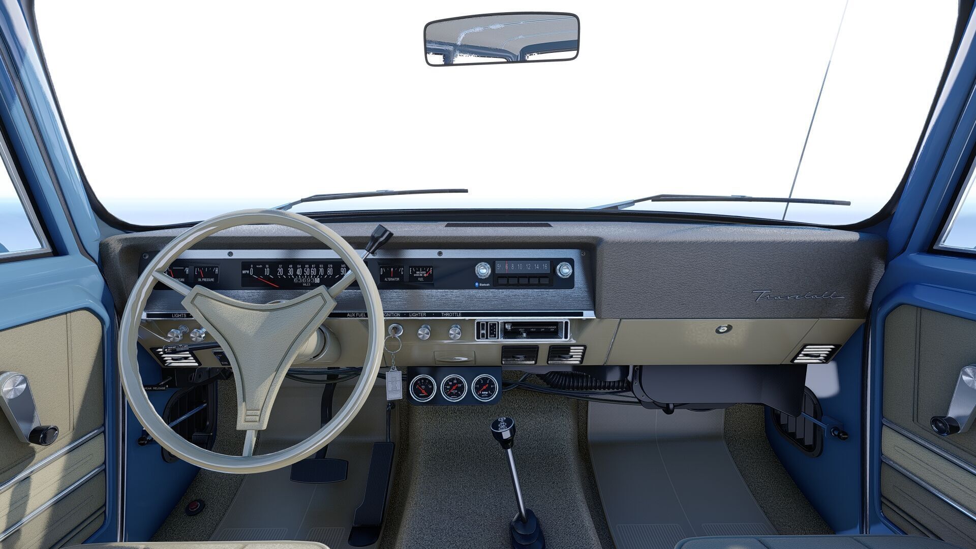 1972 International Harvester Travelall Off Road 3D model_33