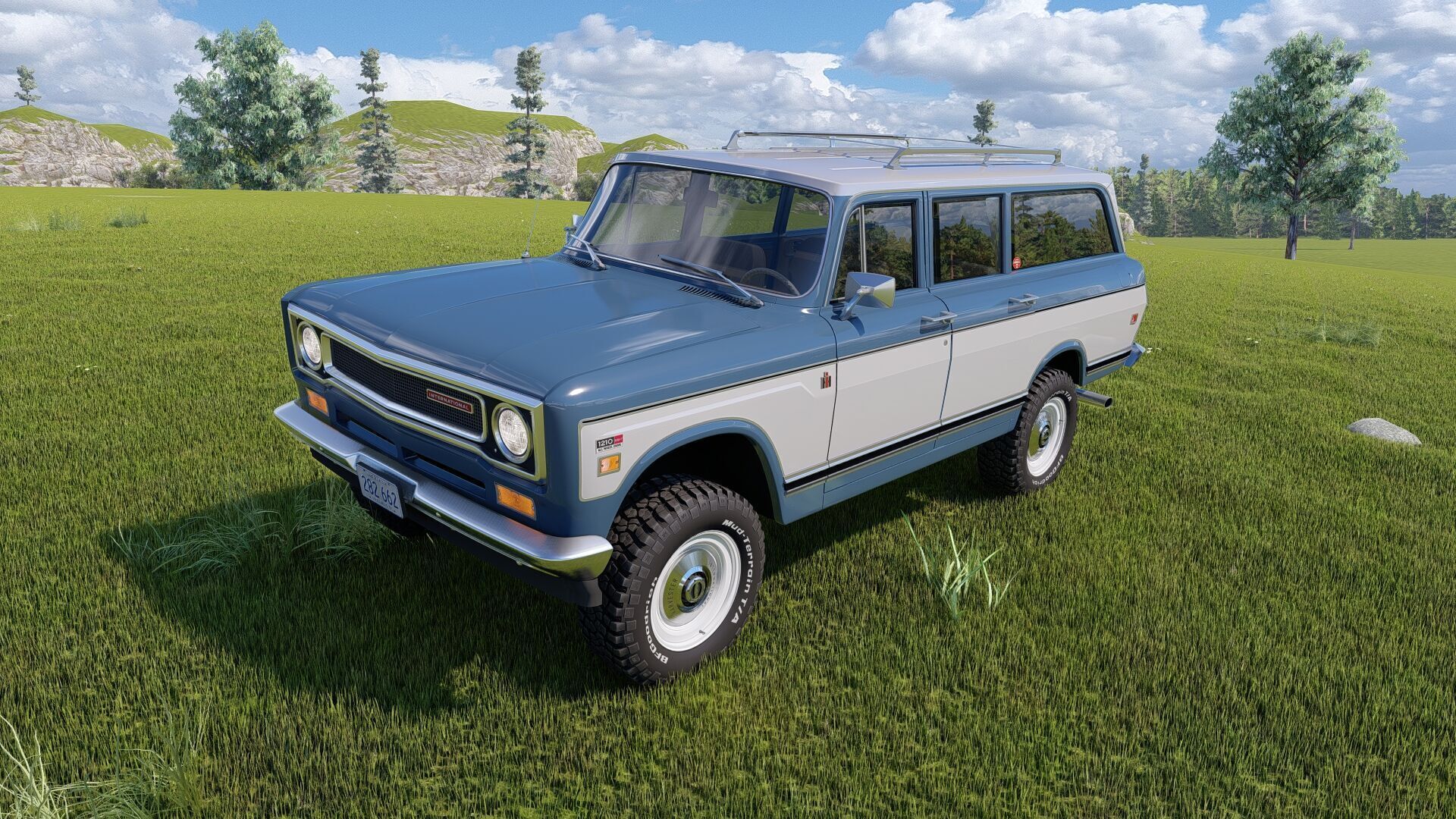 1972 International Harvester Travelall Off Road 3D model_68