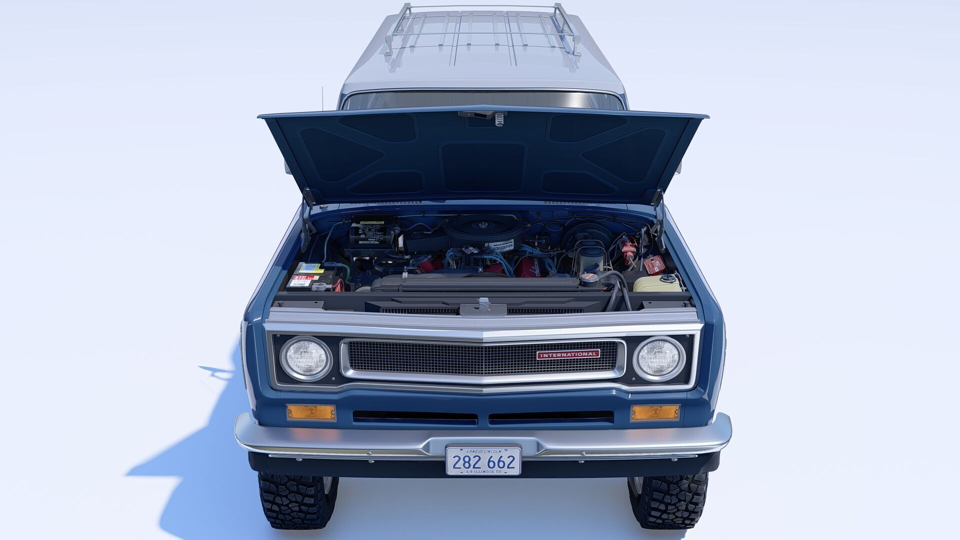 1972 International Harvester Travelall Off Road 3D model_16