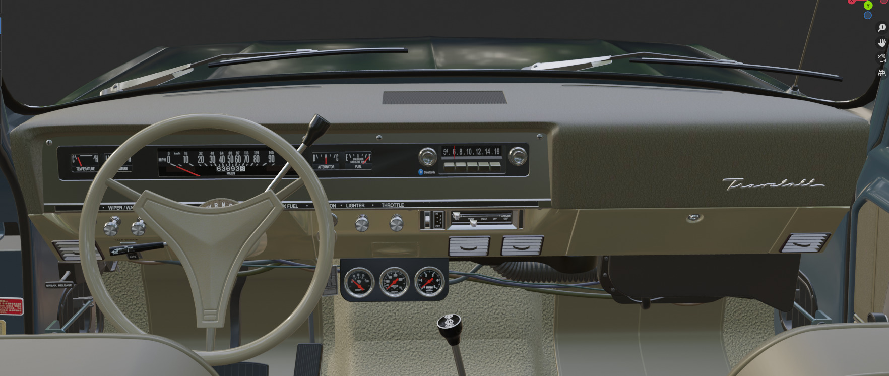 1972 International Harvester Travelall Off Road 3D model_58