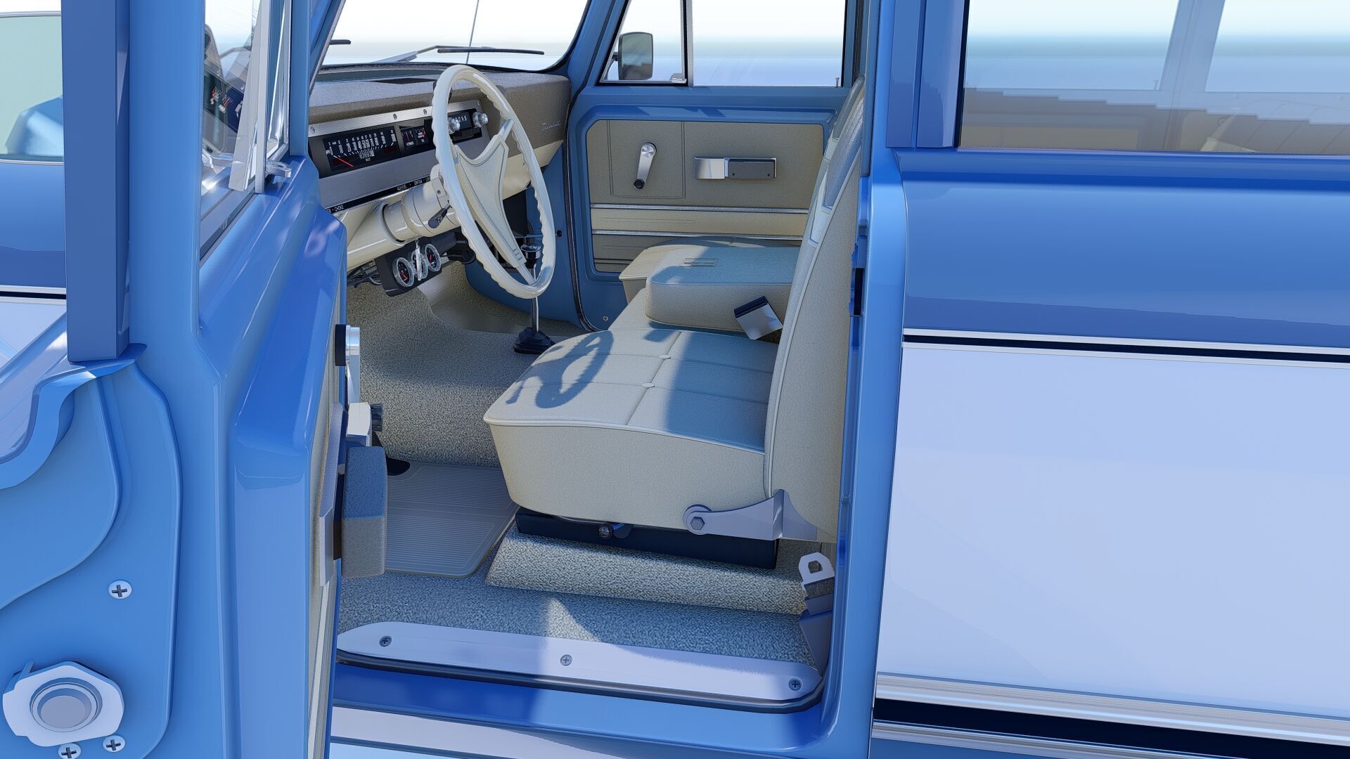 1972 International Harvester Travelall Off Road 3D model_21